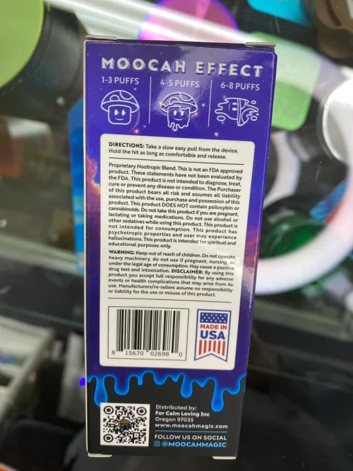 MOOCAH Vape Blue Raspberry Bliss 2200mg
