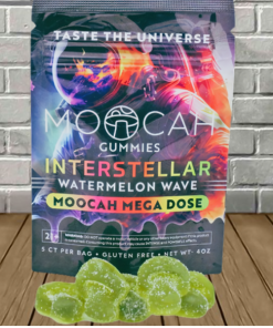MOOCAH Mega Dose Interstellar Watermelon Wave Gummies