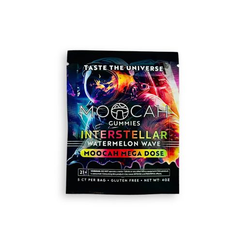 MOOCAH Mega Dose Interstellar Watermelon Wave Gummies