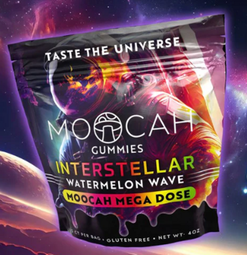 MOOCAH Mega Dose Interstellar Watermelon Wave Gummies