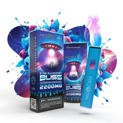 MOOCAH Vape Blue Raspberry Bliss 2200mg