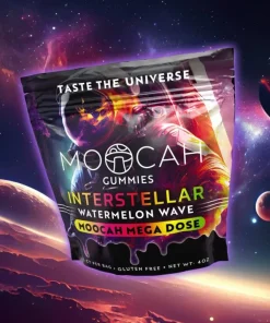 MOOCAH Mega Dose Interstellar Watermelon Wave Gummies