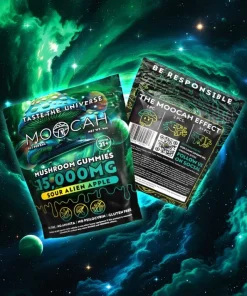 MOOCAH Mushroom Sour Alien Apple 15000mg Gummies