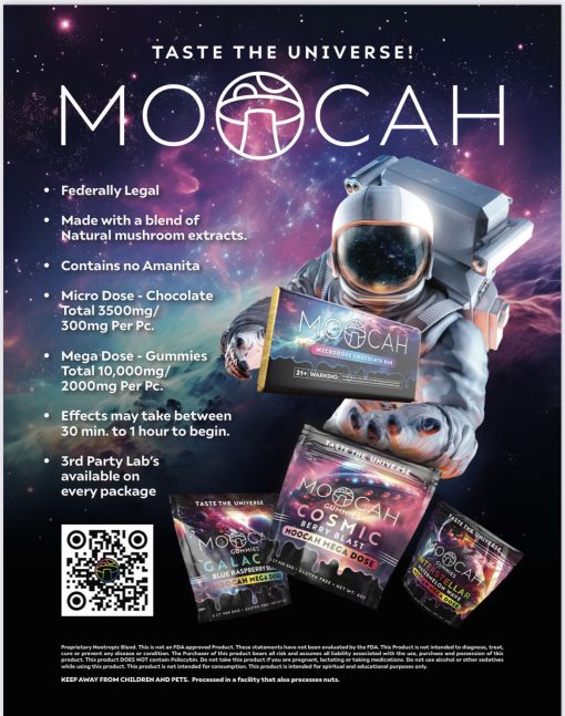 MOOCAH Mega Dose Cosmic Berry Blast Gummies