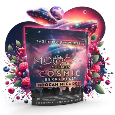MOOCAH Mega Dose Cosmic Berry Blast Gummies