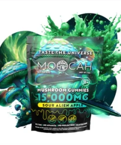 MOOCAH Mushroom Sour Alien Apple 15000mg Gummies