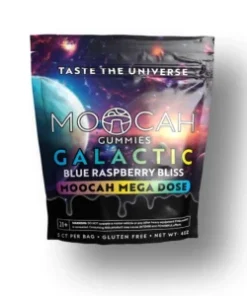 MOOCAH Mega Dose Galactic Blue Raspberry Bliss Gummies
